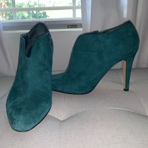 Nine West ankle booties - turquoise size 9.5 GORG